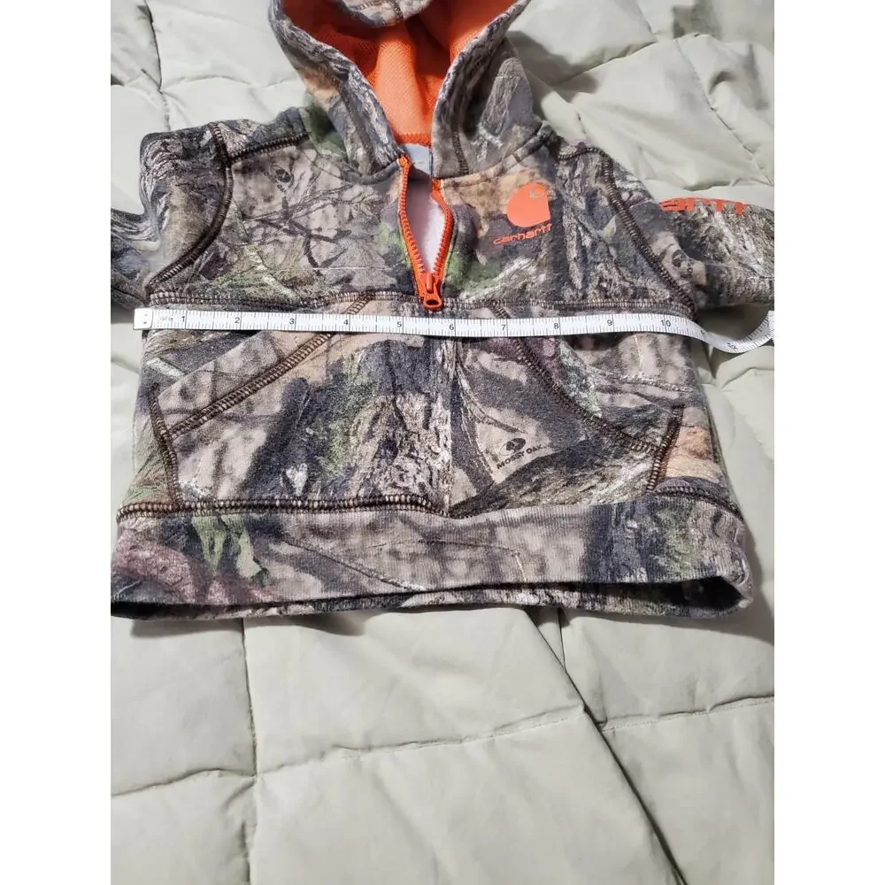 Carhartt Baby Boys 3M Outfit Lot Camo Hoodie Romper Onepiece Mossy Oak 3 Pc